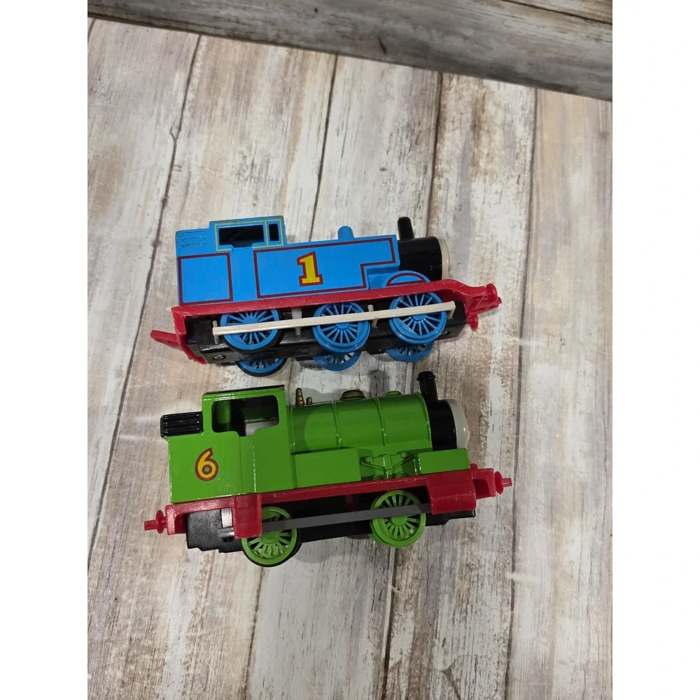 Vintage Thomas & Percy ERTL Toy‎ Trains Blue Green 1990s Set READ